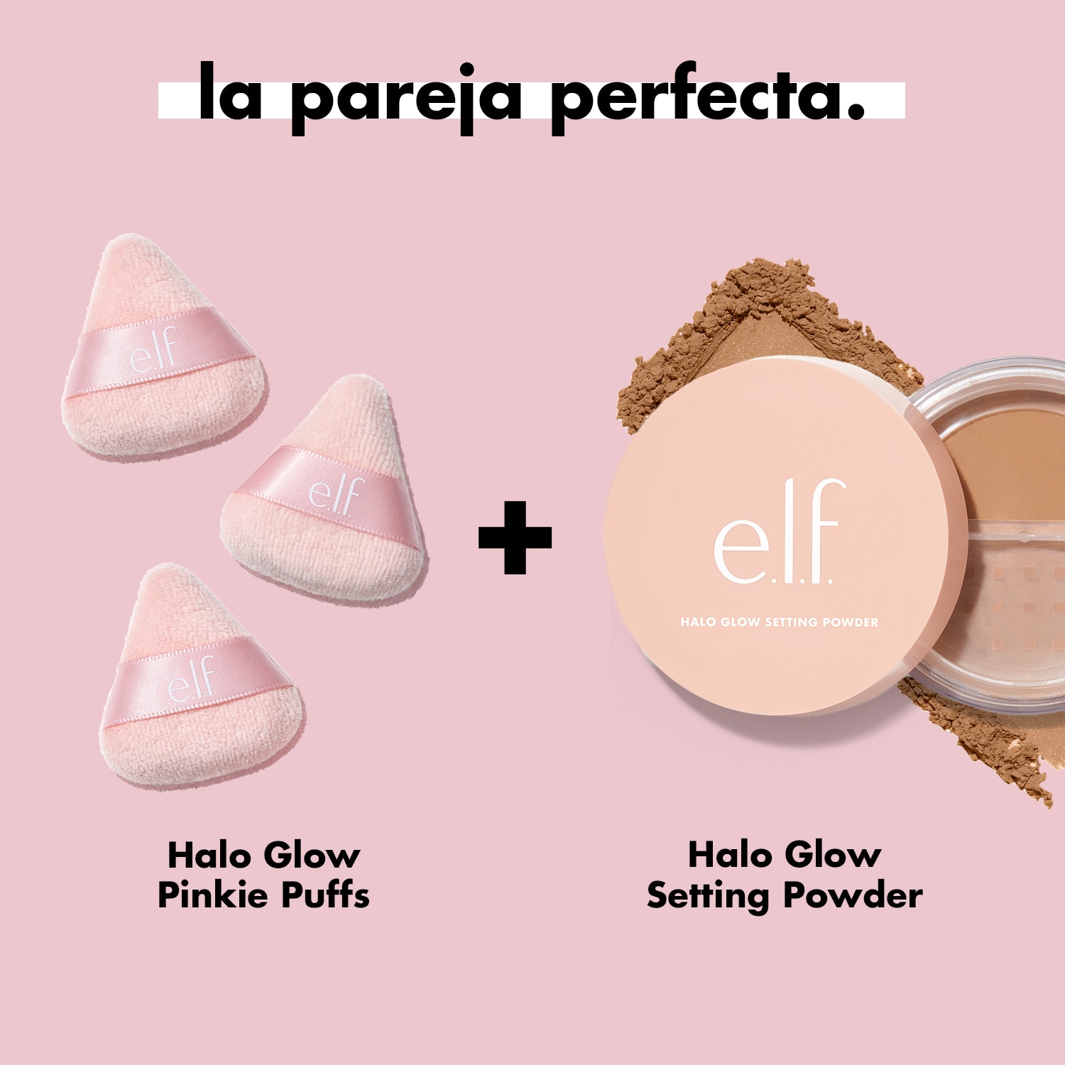 E.L.F. HALO GLOW PINKIE PUFFS (SET DE 3 MINI ESPONJAS DE VELOUR REUTILIZABLES PARA MAQUILLAJE)